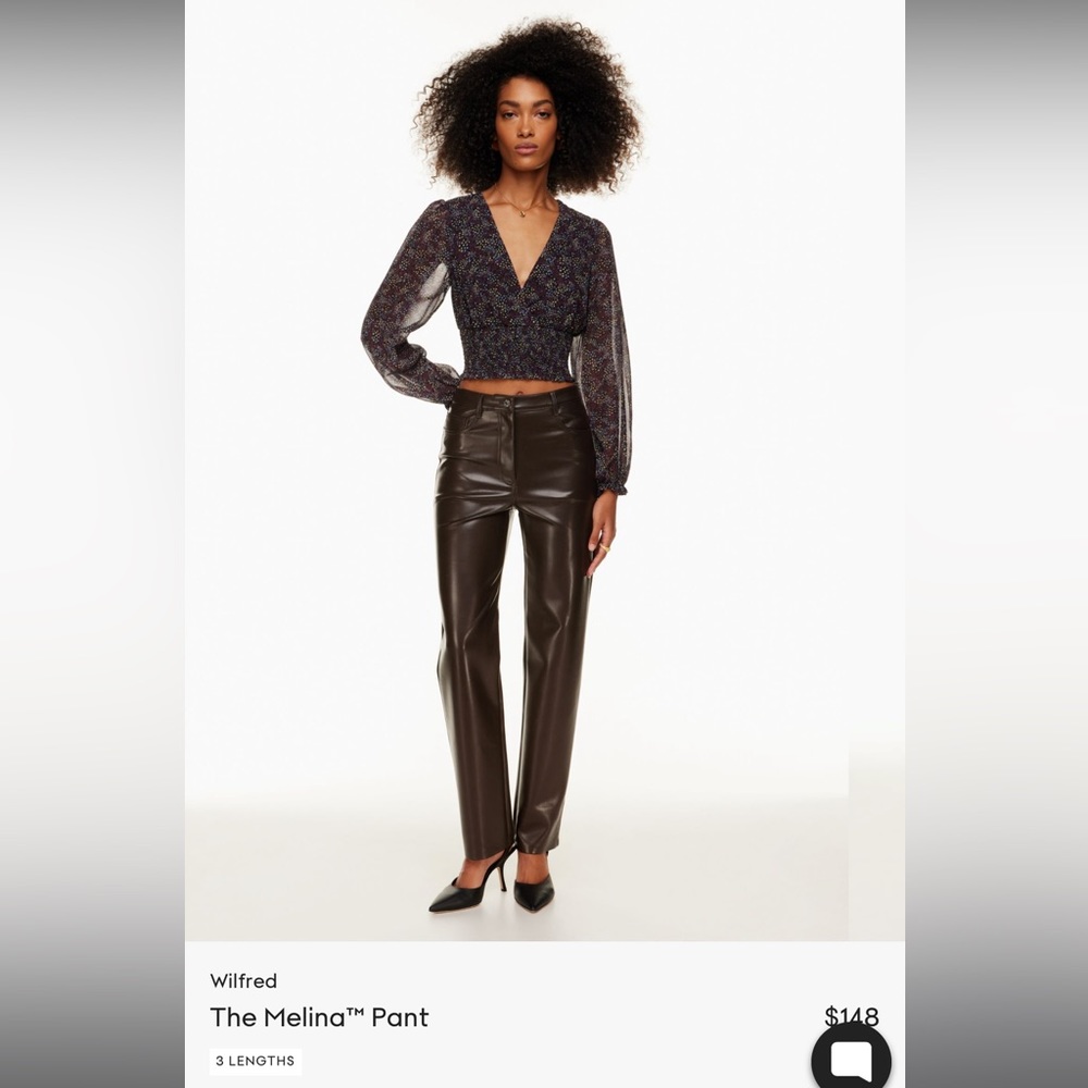 Aritzia Melina Pants in Rich Mocha brown (size 8)